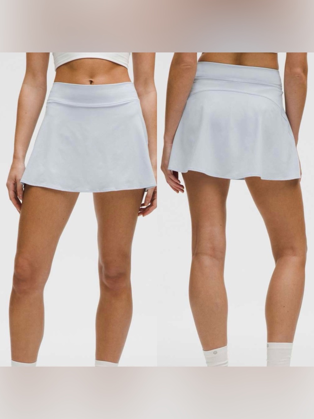 Lululemon Lightweight High-Rise Athletic Tennis Skort Skirt Starch Blue